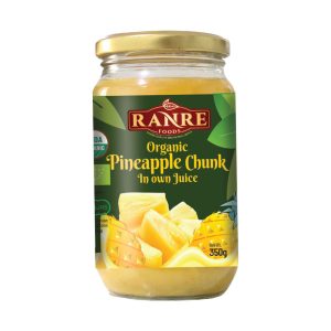 Organic Pineapple Chunks in Pineapple Juice (350g)