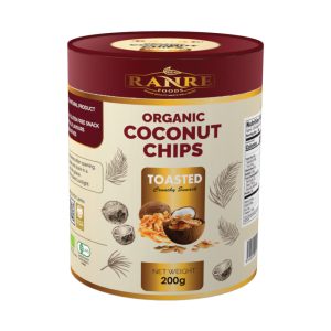 Organic Desiccated Coconut Chips – Toasted (200g)